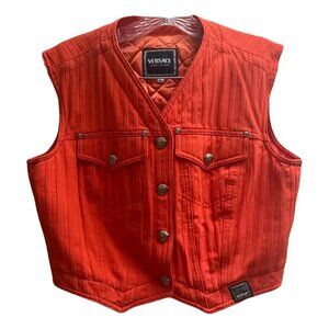 Orange Versace Jeans Couture Vest